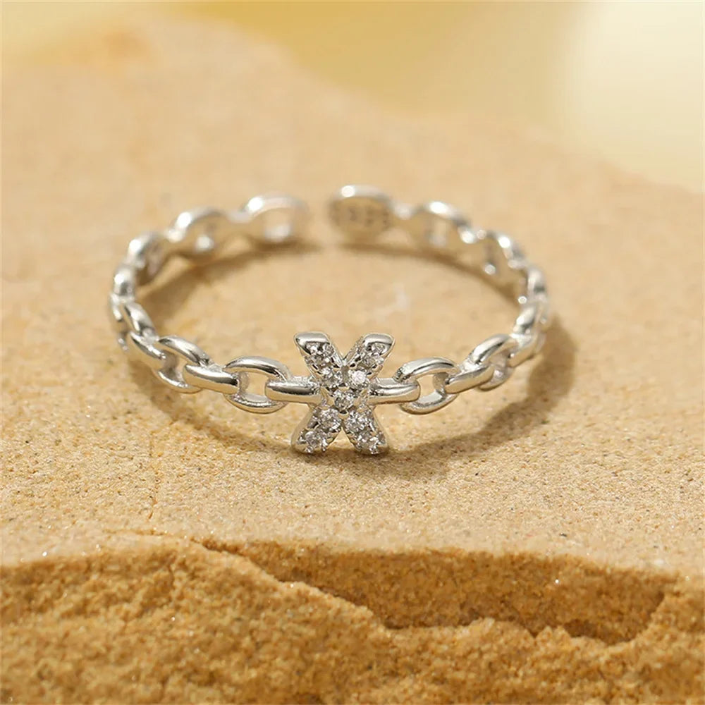 BowLift | Dainty Diamond Letter Initial Ring