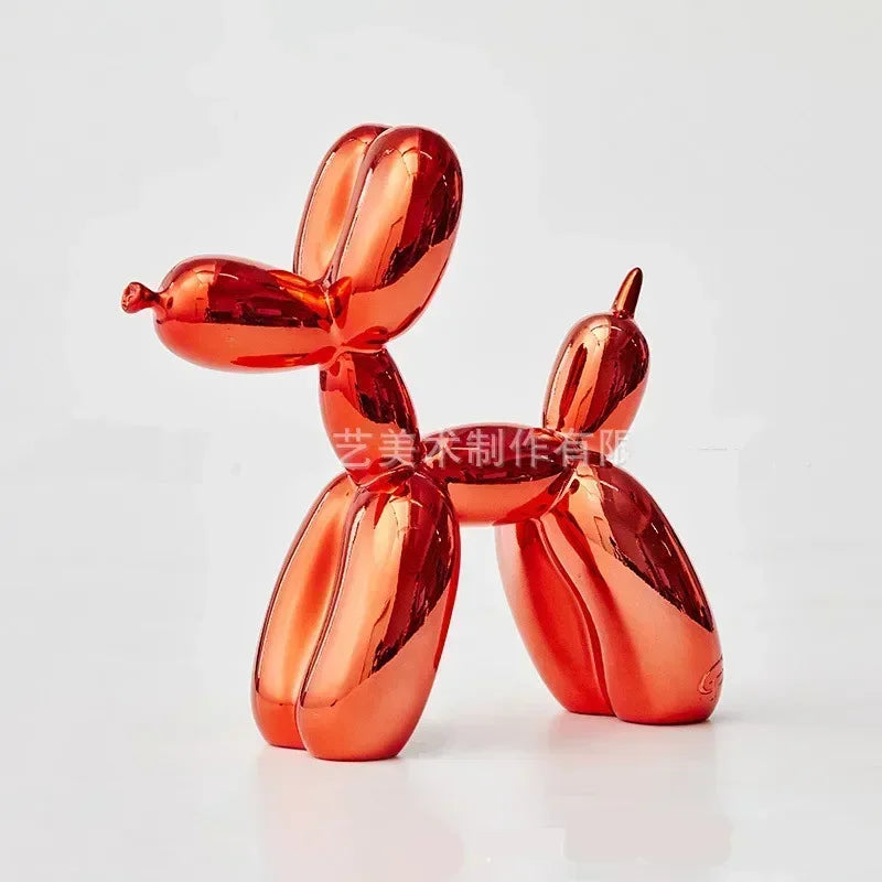 Skanto | Nordic Balloon Dog Sculpture Resin Animal Sculpture Art Sculptures and Figures Crafts Home Decor Room Desktop Accessories