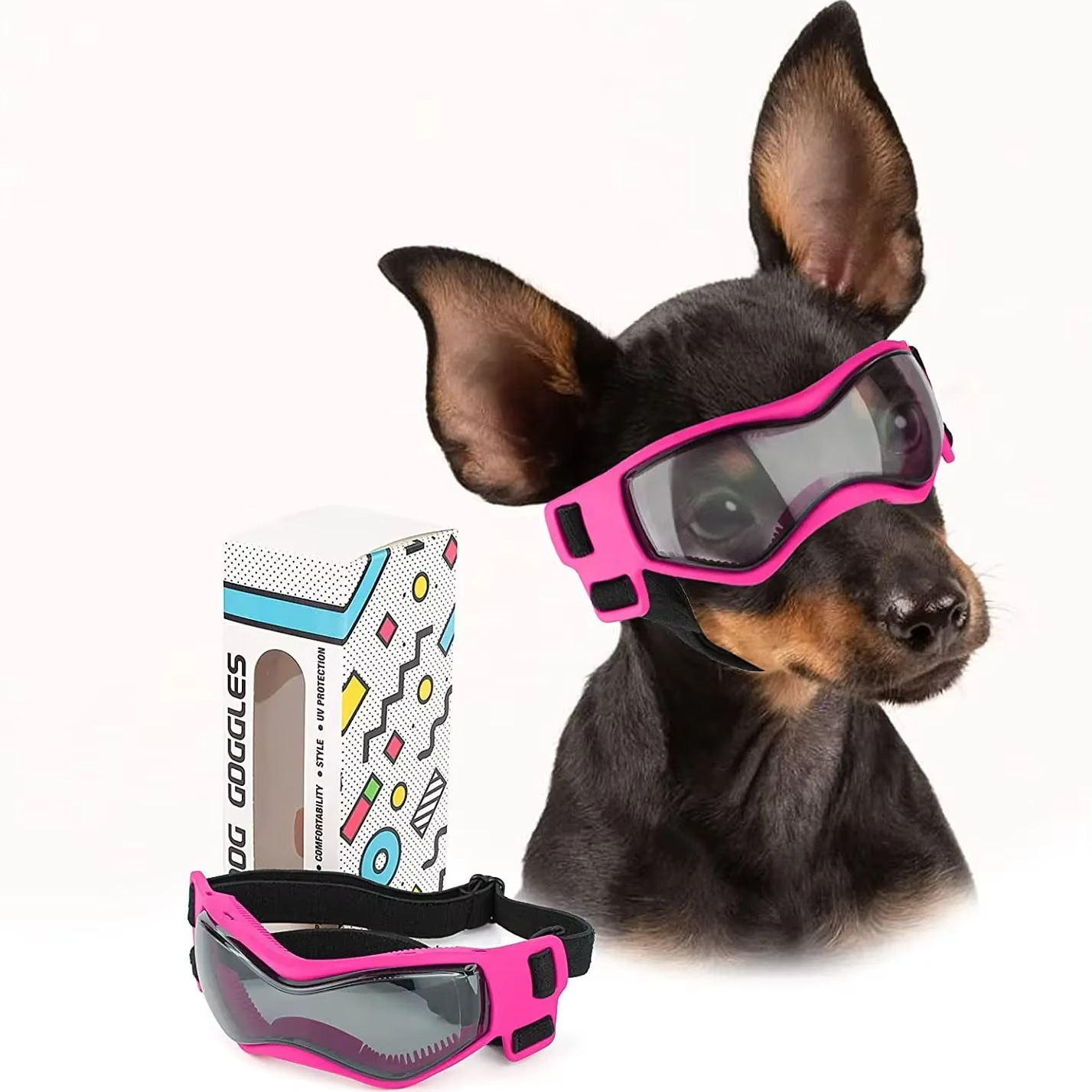 BowLift | Protective UV Sunglasses for Small Dogs with Adjustable Straps