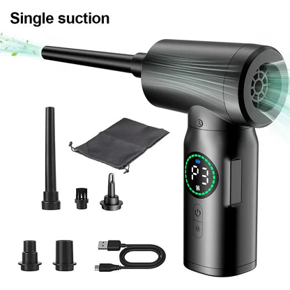 Skanto | 2-in-1 Portable Vacuum & Blower | 7500mAh Battery, LED Light & Versatile for Home, Car & Office Cleaning