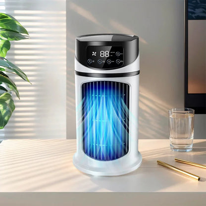 Portable Air Cooler Fan with Humidifier & Dust Filter – USB Powered Mini AC for Home & Office | Bowlift
