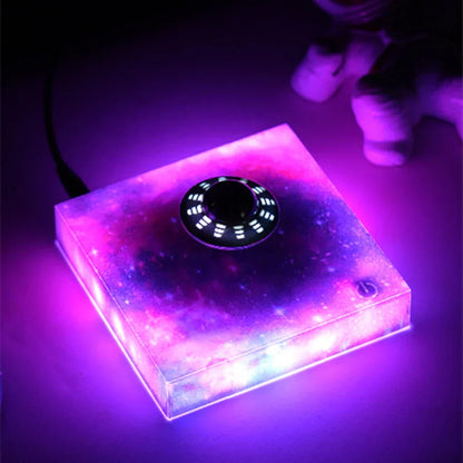 BowLift | Magnetic Levitating Spaceship Rotating LED Night Lamp