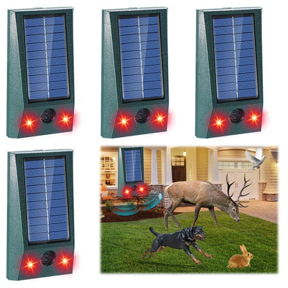 BowLift | SolarGuardix Ultrasonic Bird Repeller Solar | With LED & Motion Sensor | Waterproof IP58 | 600 m² Coverage