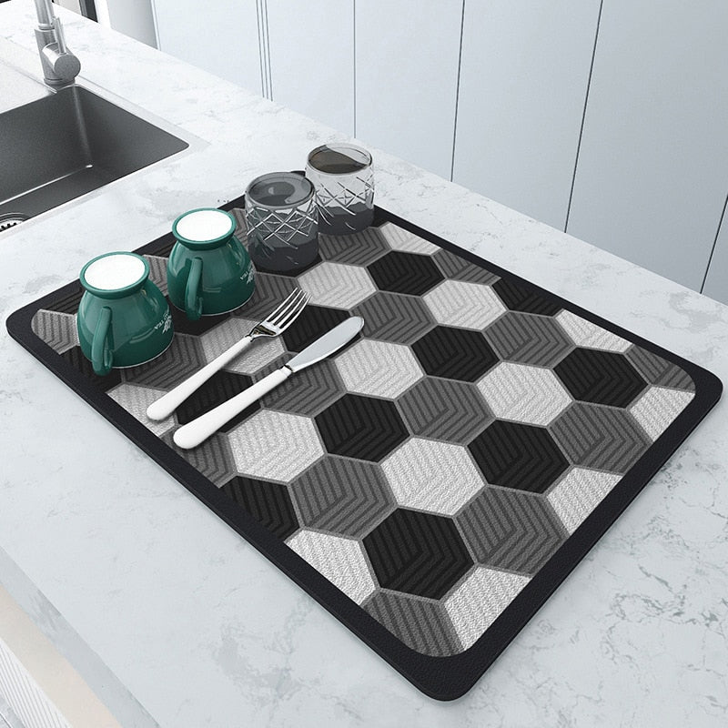 Absorbmat Premium - The Perfect Kitchen Mat for Dry and Safe Dishware