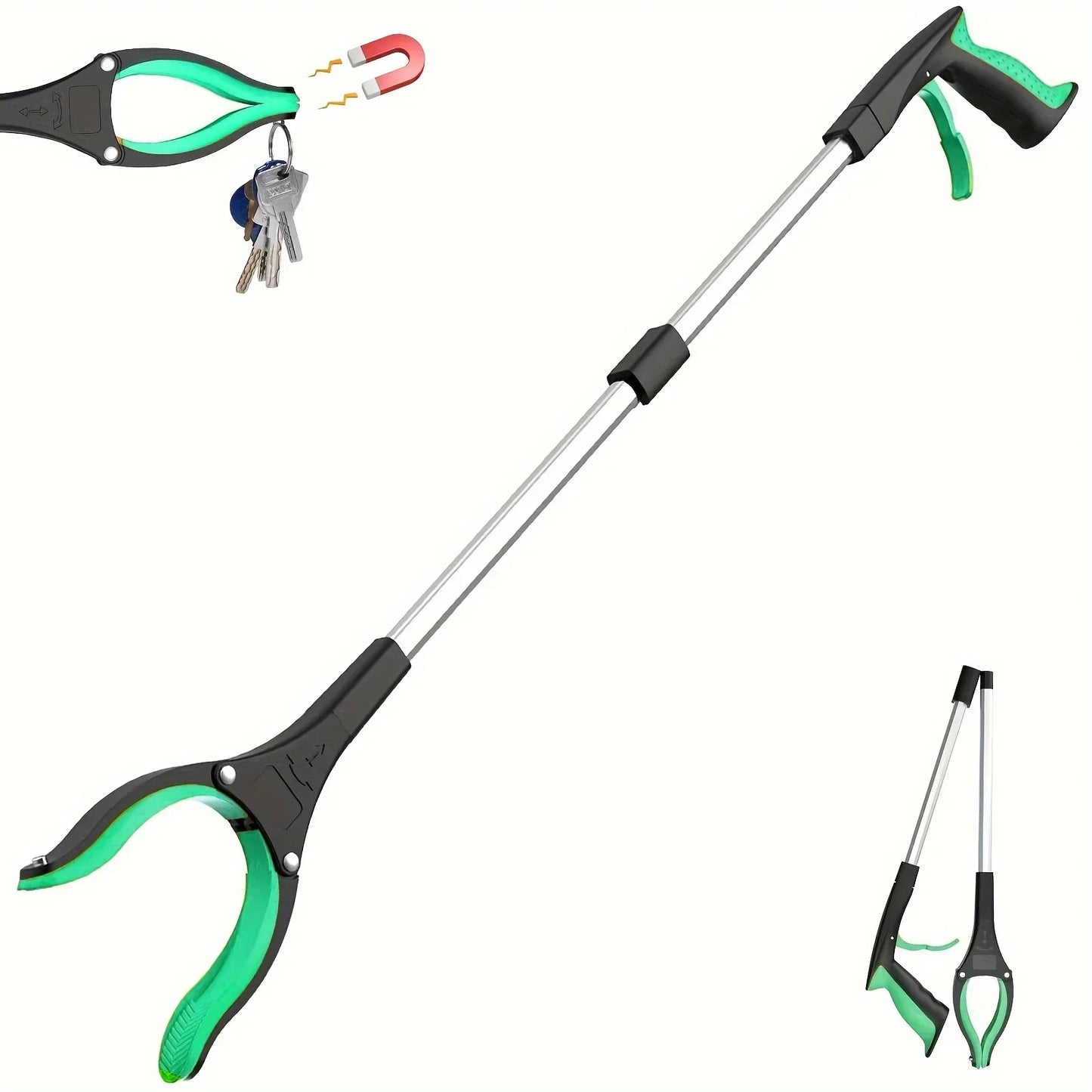 Skanto | 32-inch Grabber Tool – Lightweight, Sturdy 360° Rotating Clamp for Seniors, Pickup Tool