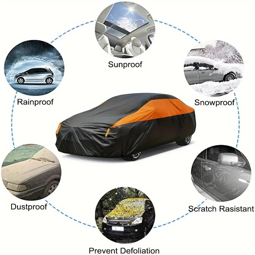 Skanto | CARVION Car Cover | Waterproof & UV Protection | For SUV & Sedan | 190T Polyester