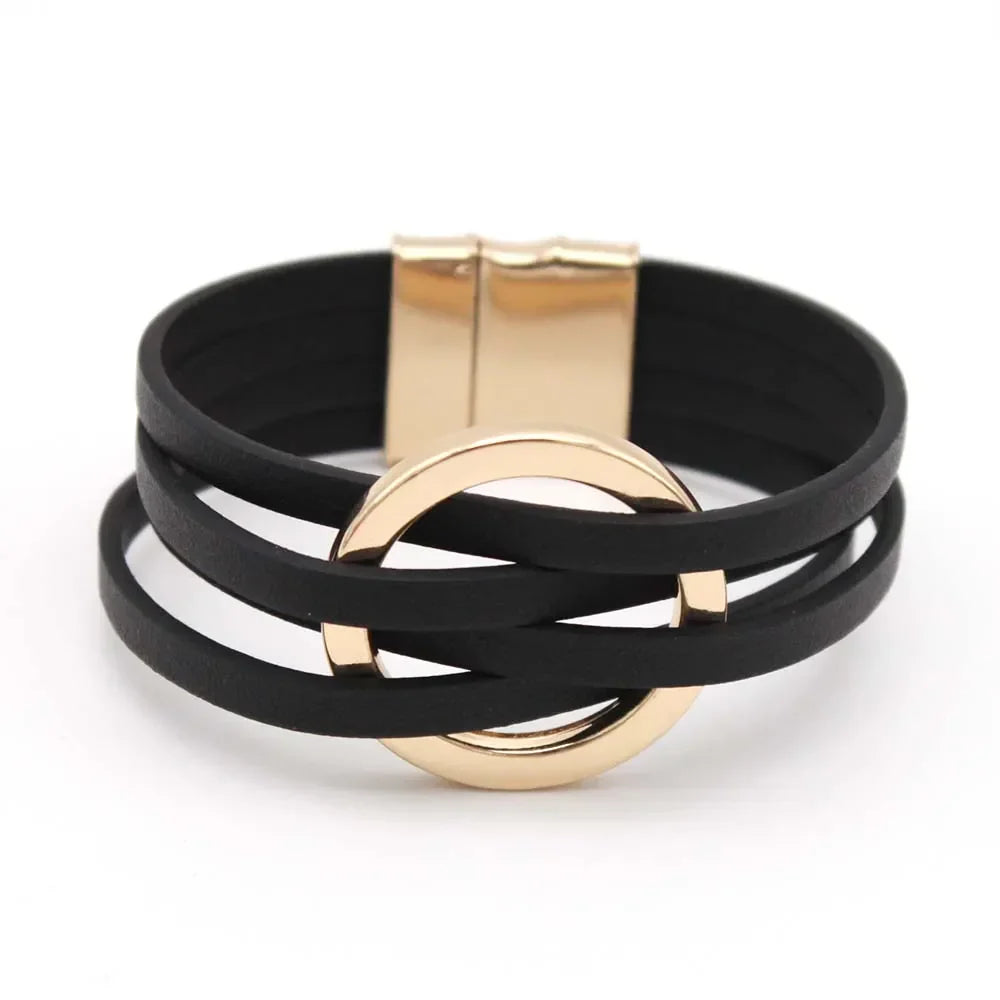 Frendorf | Multi-layered O-leather wrap bracelet