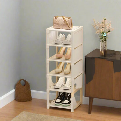 BowLift | Space-Saving Metal Frame Shoe Rack with 6/8 Layers – Liora