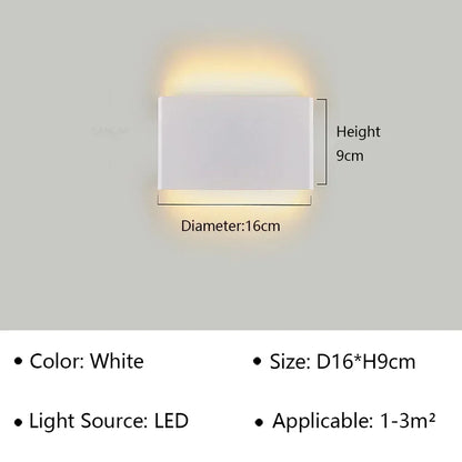 BowLift | LumiEra Modern LED Wall Lamp | Stylish Design | Warm White Light for Bedroom, Hallway & Bathroom
