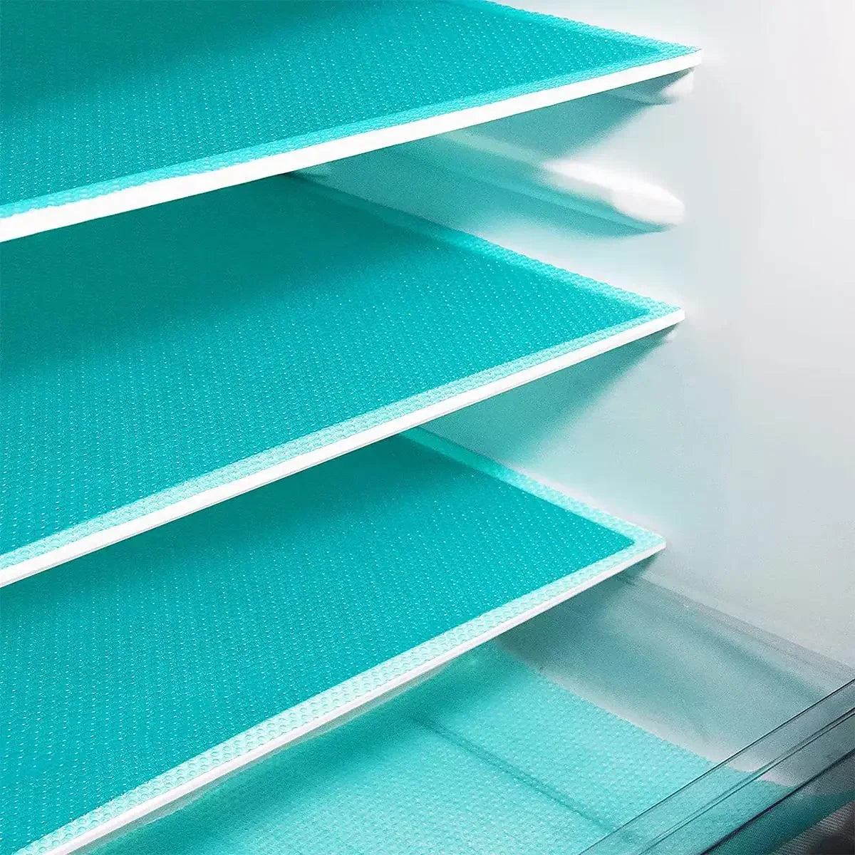 BowLift | FridgeGuard 4-piece set fridge mats | EVA material | Washable, mold resistant & anti-oil | For fridge, drawers & shelves