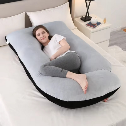 BowLift | J-Shaped Maternity Support Pillow for Side Sleeping and Breastfeeding