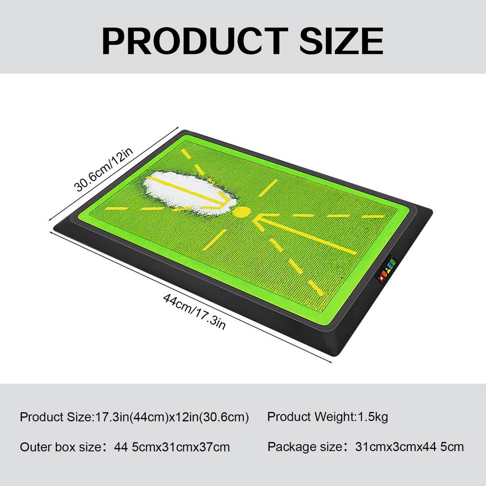 Golf Swing Tracker Mat - Use at Home or Park Bowlift