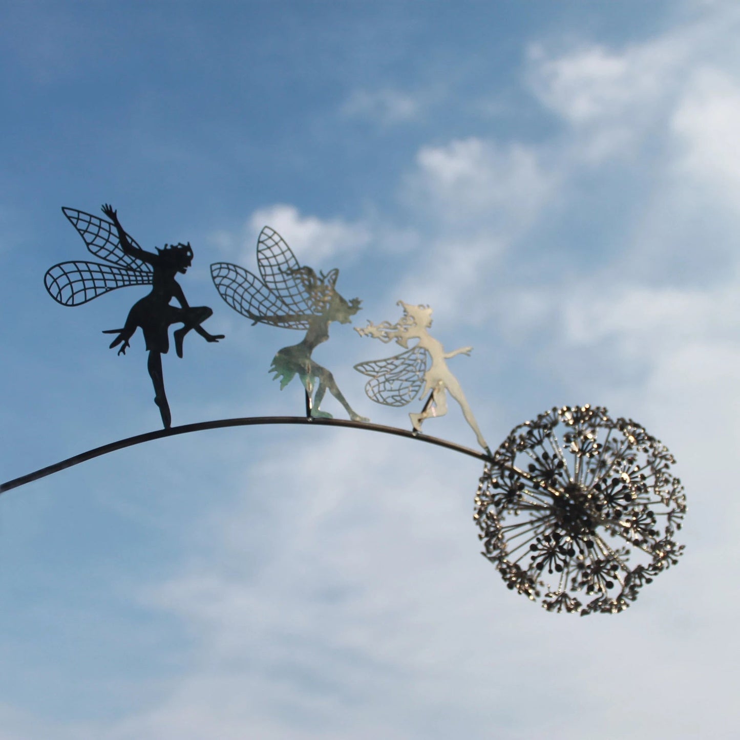 Skanto | Fairy Garden Sculpture | Detailed Metal Decor for Outdoors
