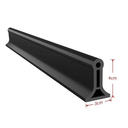 Skanto | Flexible Silicone Bathroom Water Stopper - Shower Floor Wet/Dry Separation - Kitchen Sink Splash Guard - Water Barrier Shower Accessory