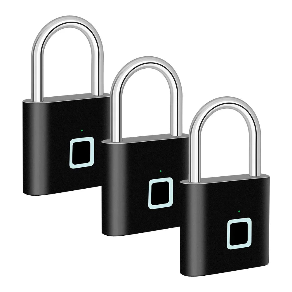 BowLift | Smart Fingerprint Padlock with USB Charging & Waterproof Design – Titan