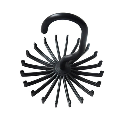 Skanto | Rotating Hook Holder - Space-Saving Tie, Belt, and Scarf Hanger for Closet Organization