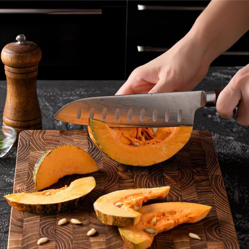 Skanto | Premium Wood Butcher Block - End Grain Cutting Board for Kitchen & Professional Chefs