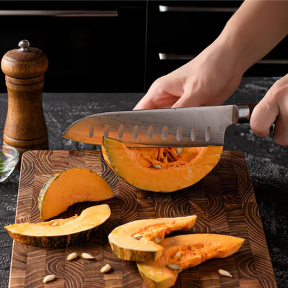 Skanto | Premium Wood Butcher Block - End Grain Cutting Board for Kitchen & Professional Chefs