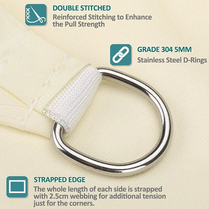 BowLift | Waterproof Rectangular Sun Shade Sail with UV Protection & Mounting Kits – ShadeGuard