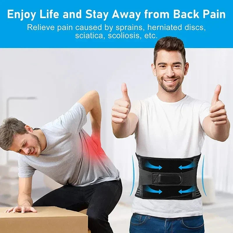 BowLift | Breathable Lumbar Support Band with 360° Support and Memory Aluminum
