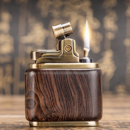 Wooden Vintage Spark Kerosene Lighter | Bowlift