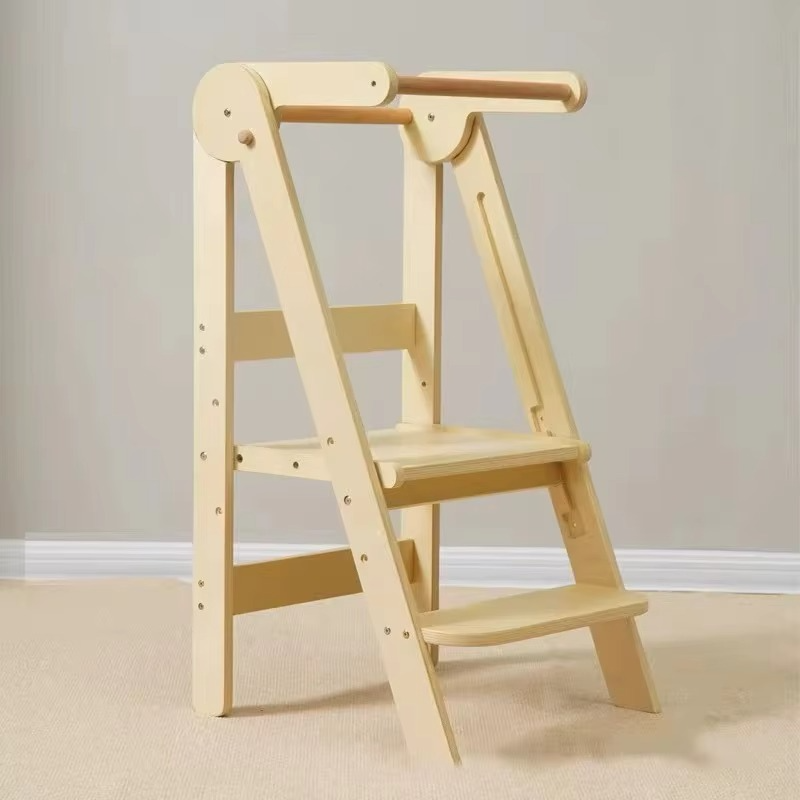 Skanto Skanto | Modern Folding Step Stool for Kids Kitchen Helper Tower - Safe & Versatile Child Aid