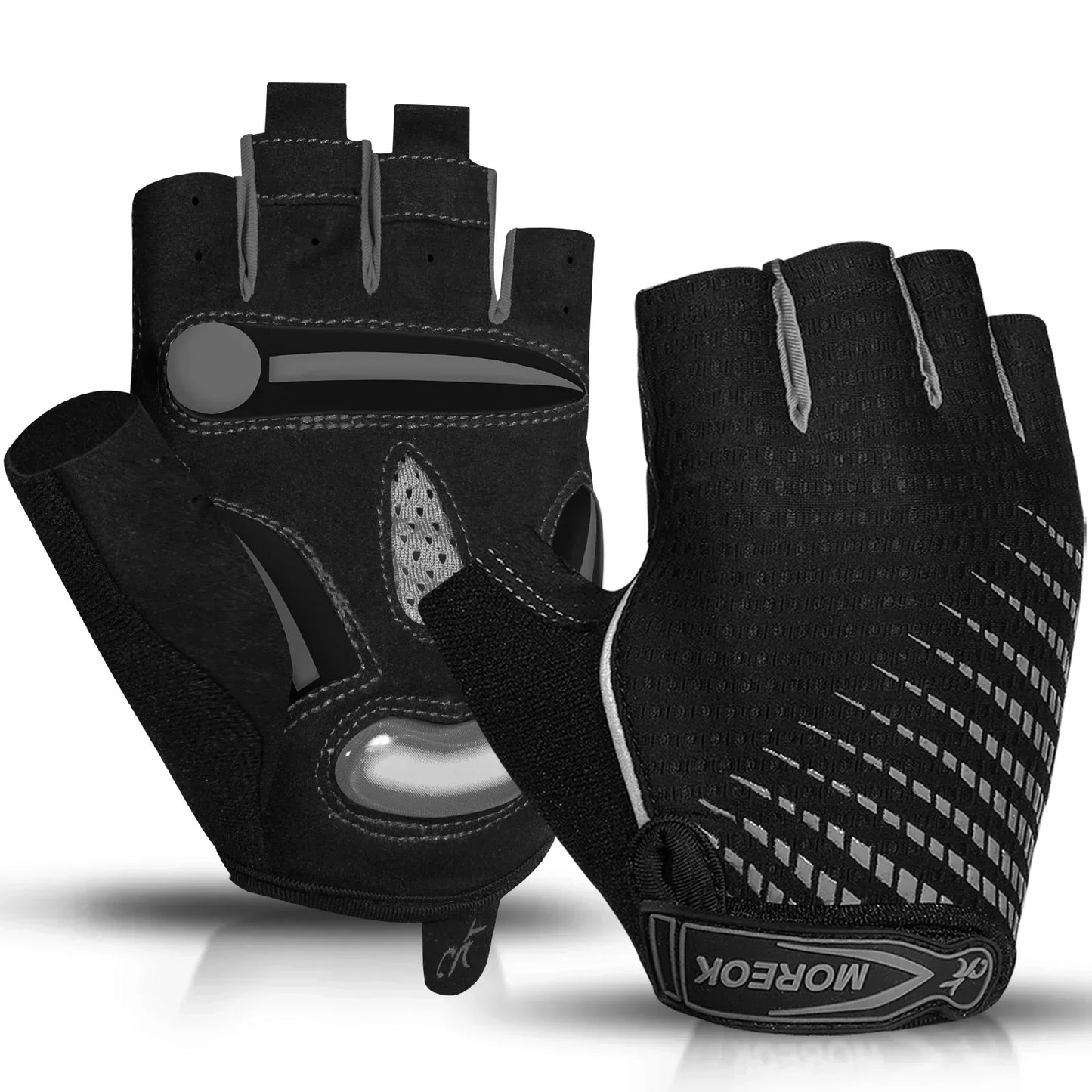 BowLift | RideEase Half Finger Cycling Gloves – Shock Absorbing, Breathable & Anti-Slip Gloves