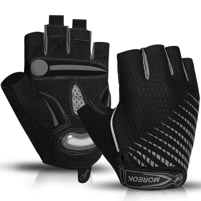 BowLift | RideEase Half Finger Cycling Gloves – Shock Absorbing, Breathable & Anti-Slip Gloves
