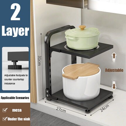 Skanto | Easy Stack Adjustable Multi-Layer Corner Cabinet