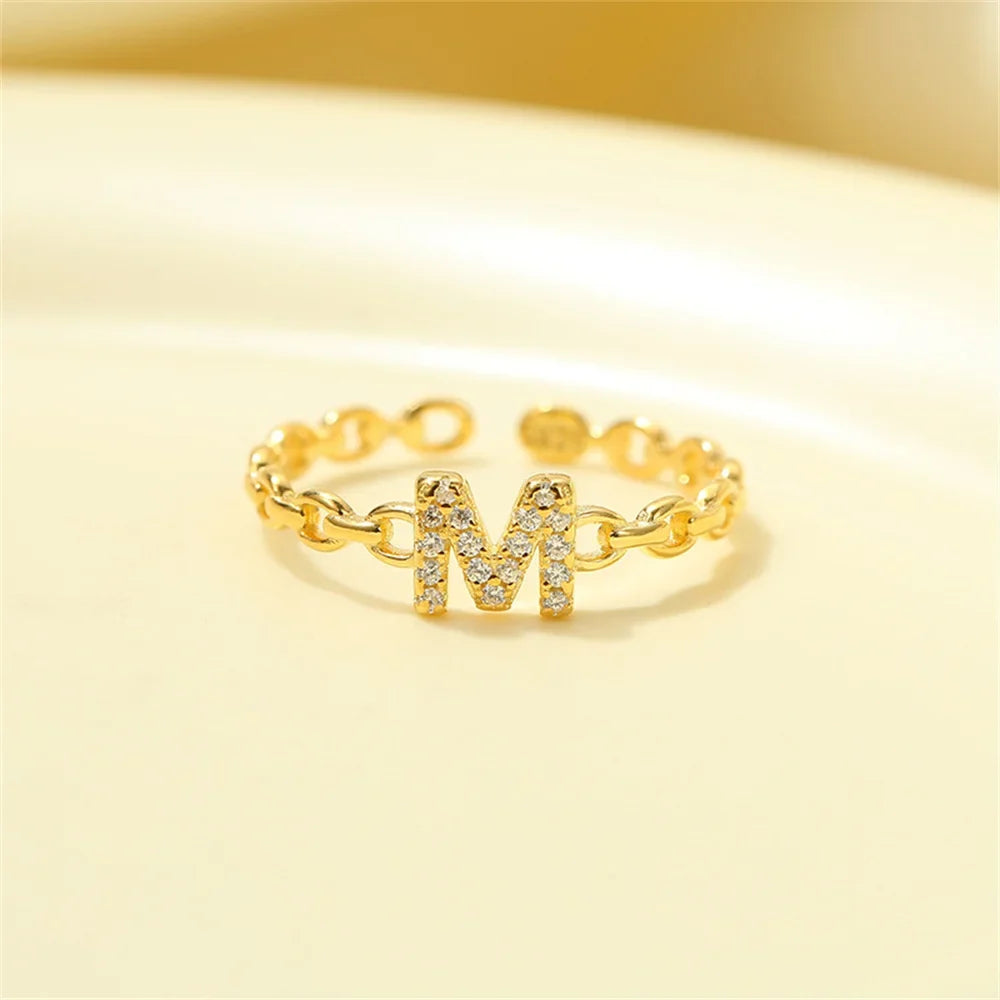 BowLift | Dainty Diamond Letter Initial Ring