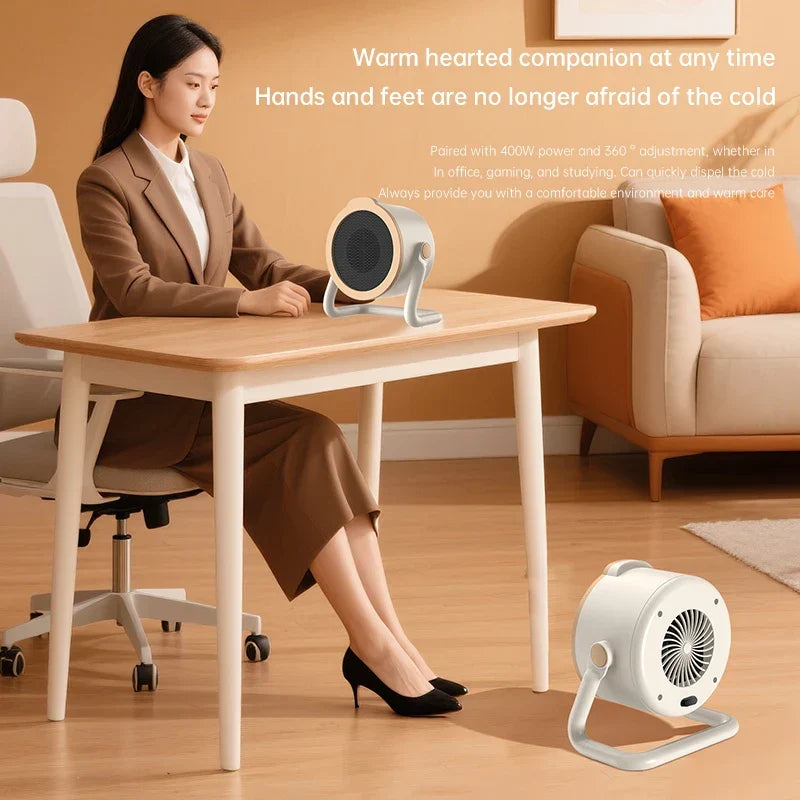 BowLift | 1000W Portable Ceramic Electric Heater Table Model with Tip-Over Protection