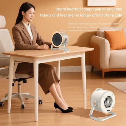 BowLift | 1000W Portable Ceramic Electric Heater Table Model with Tip-Over Protection