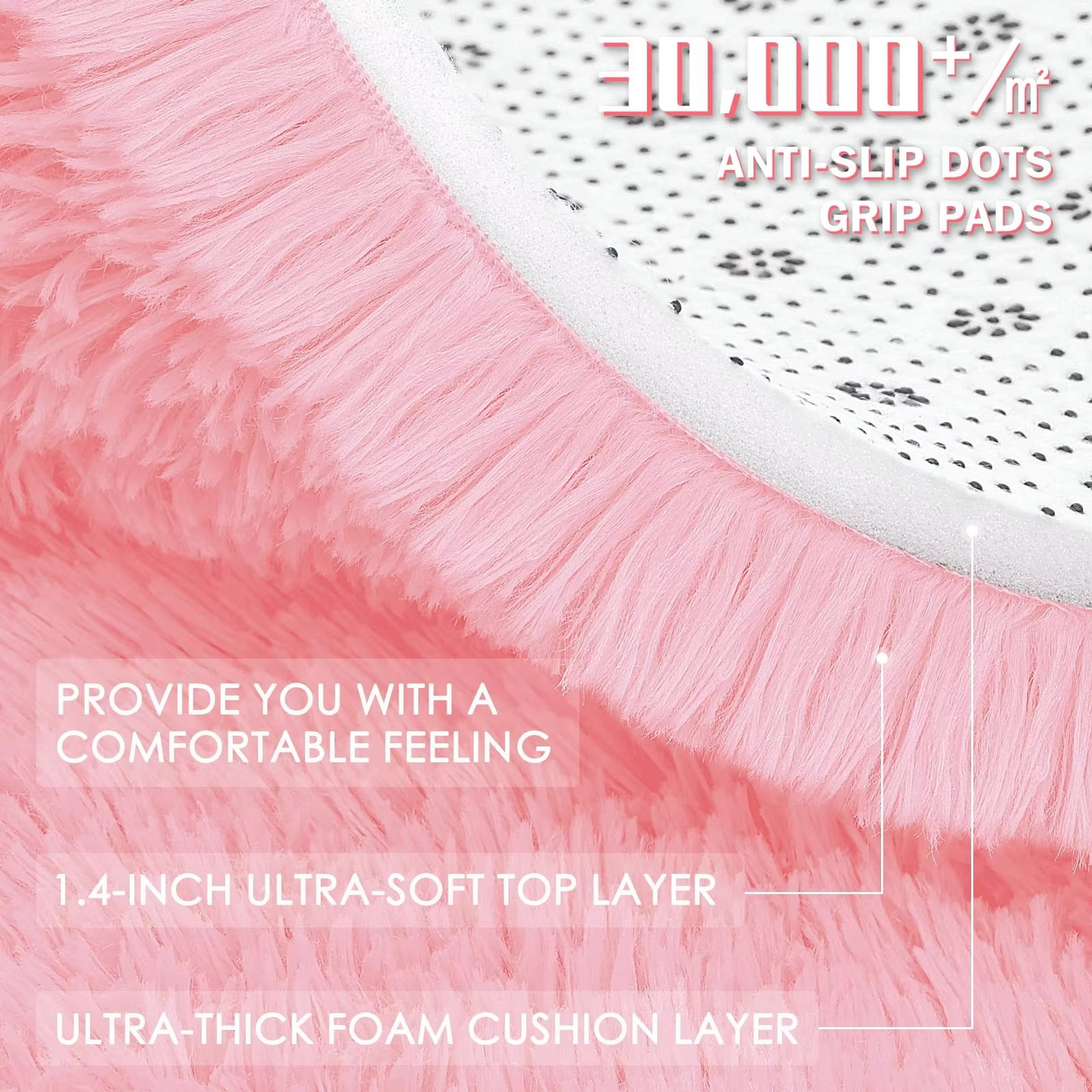 Frendorf | Round Shag Rug 150 cm