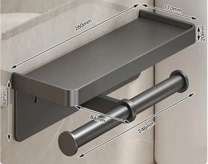 LuxeHold – Stylish Multifunctional Toilet Paper Holder Bowlift