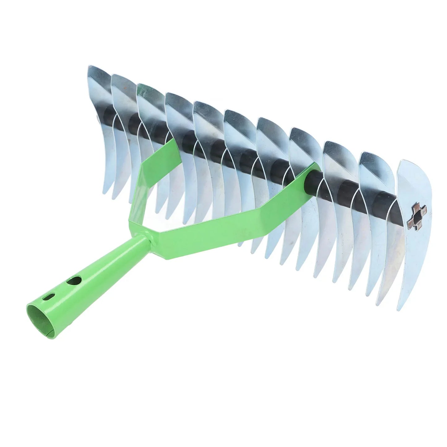 Skanto | RasenPro Rake Head | Stainless Steel Lawn Scarifier | Curved Tines | For Moss, Leaves & Soil Care