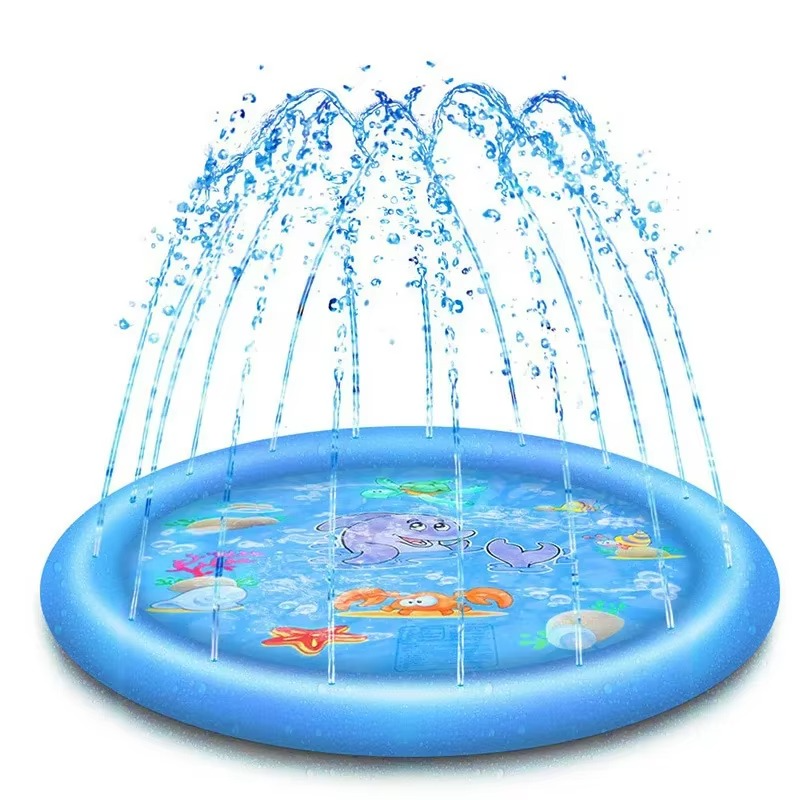 BowLift | Summer Dog Splash Pad with Sprinkler – 60"/67" Outdoor Cooling Fountain Mat