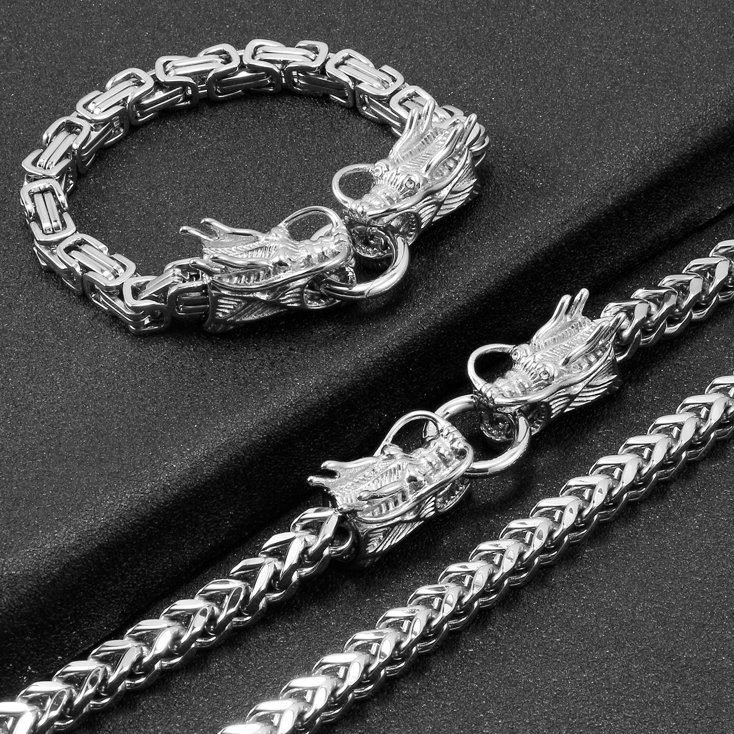 BowLift | Gothic Stainless Steel Dragon Bracelet
