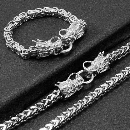 BowLift | Gothic Stainless Steel Dragon Bracelet