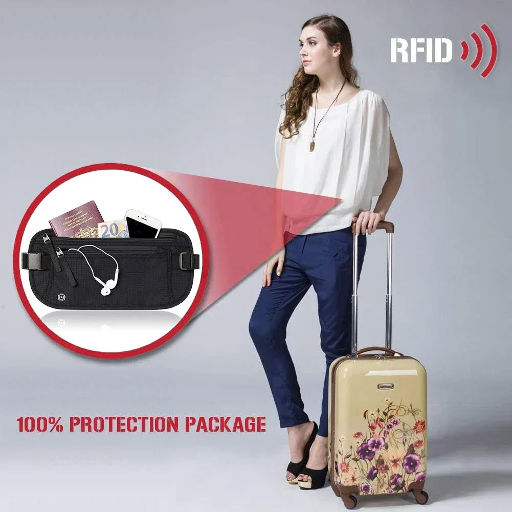 BowLift | SafeGuard Waist Bag | RFID Protection | Adjustable & Compact for Travel