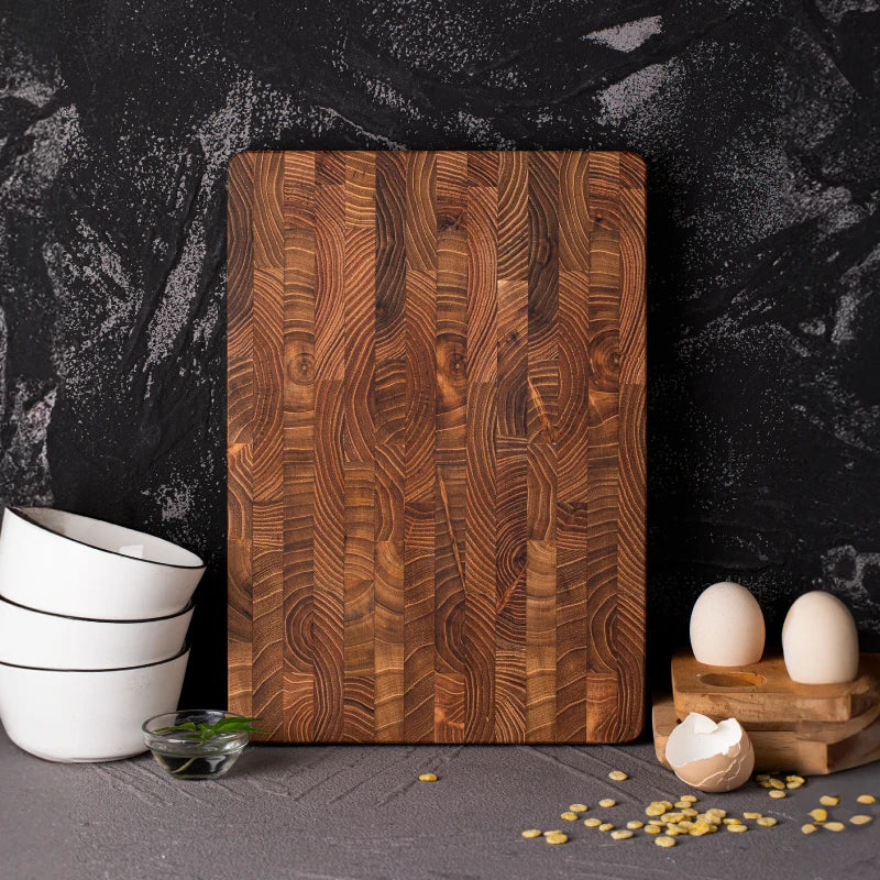 Skanto | Premium Wood Butcher Block - End Grain Cutting Board for Kitchen & Professional Chefs