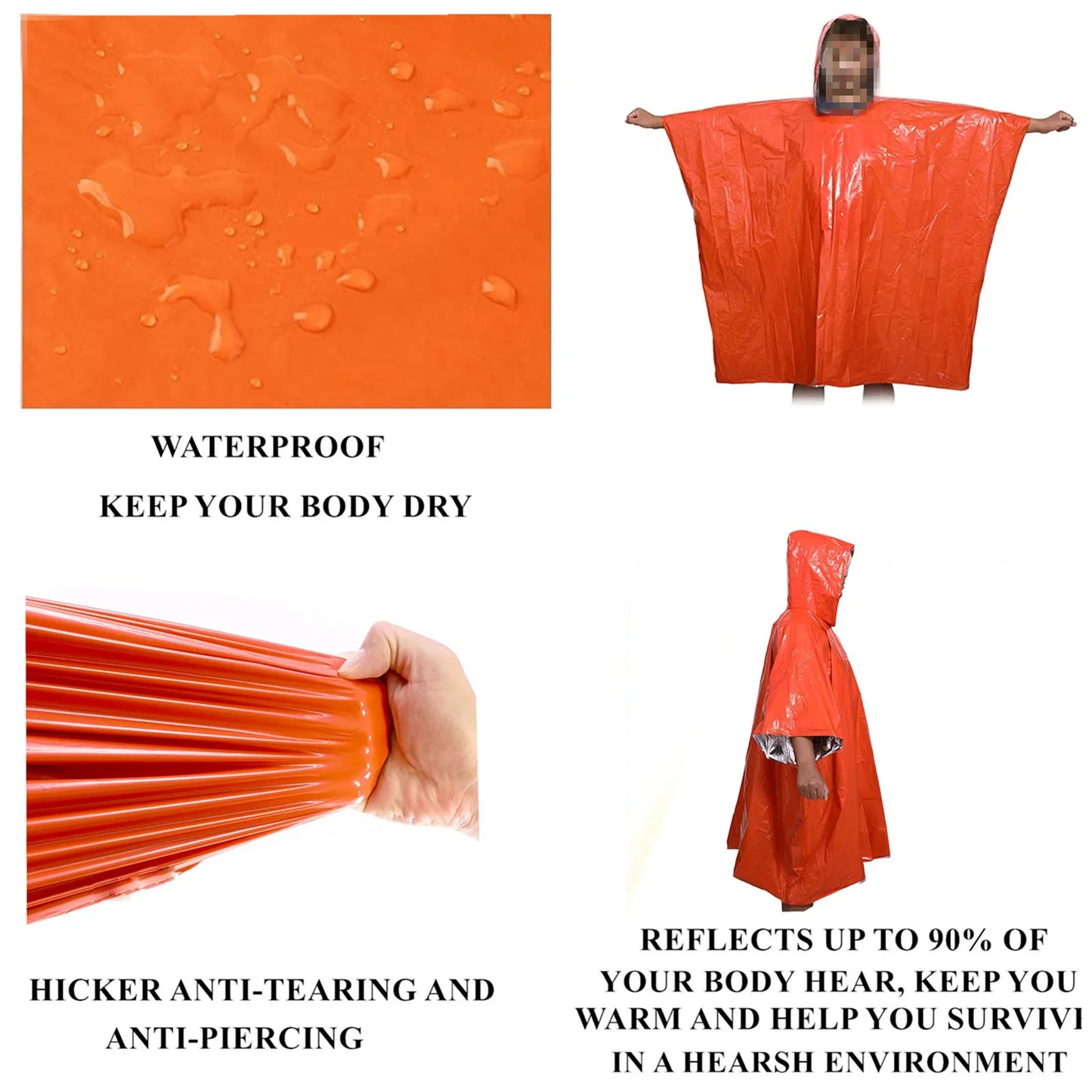 BowLift | Foldable Rain Poncho – Protection against Weather & Wind
