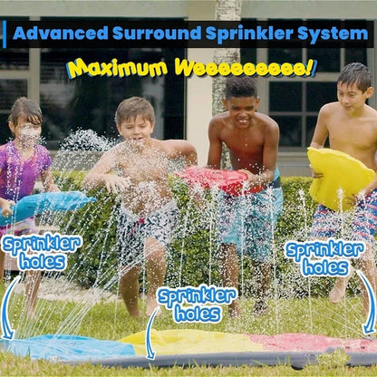 BowLift | AquaRush Water Slide | Inflatable Water Slide with Sprinkler Function | For Garden & Outdoor | Summer Fun for Kids