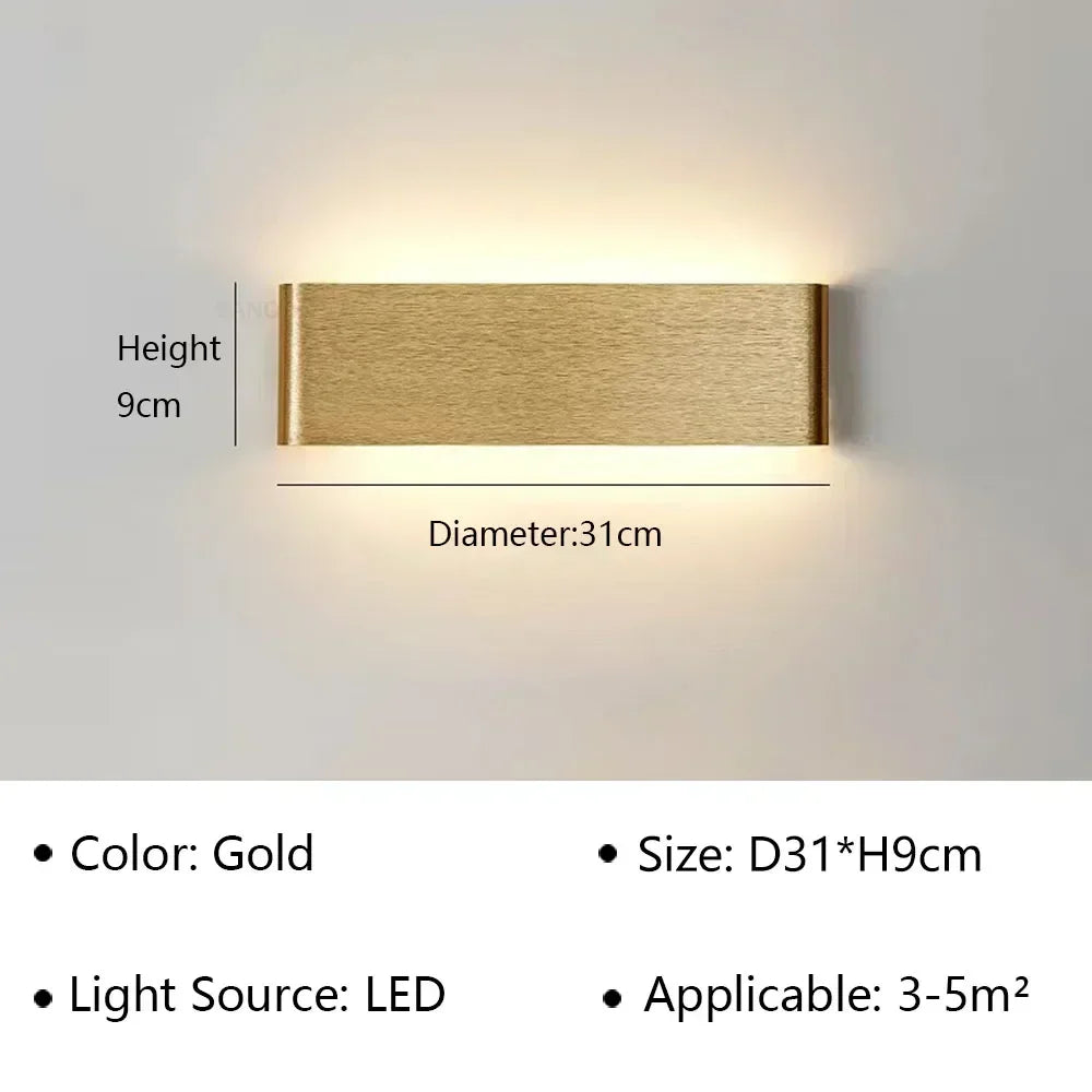 BowLift | LumiEra Modern LED Wall Lamp | Stylish Design | Warm White Light for Bedroom, Hallway & Bathroom