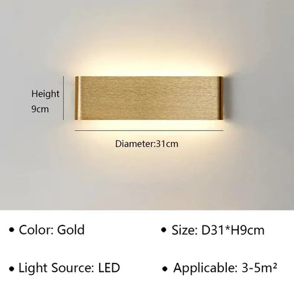 BowLift | LumiEra Modern LED Wall Lamp | Stylish Design | Warm White Light for Bedroom, Hallway & Bathroom