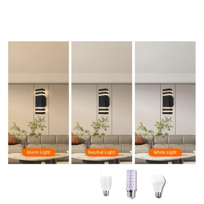 BowLift | LumiBloc LED Outdoor Wall Light – Modern IP65 Up & Down Design with E27 Socket