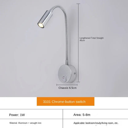 Karnz | Versatile LED Wall Light: Modern, Flexible, Perfect for Reading in Bed