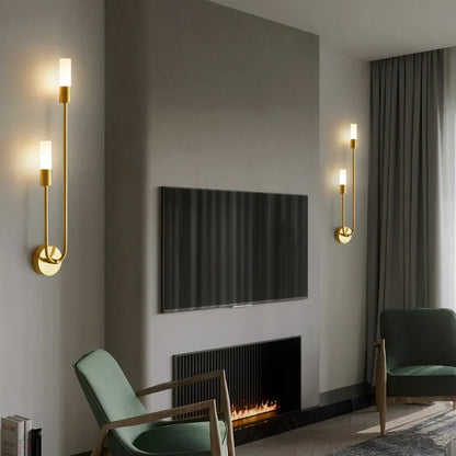 Modern Gold LED Wall Light – Nordic Sconce for Living Room, Bedroom, Kitchen, and Hallway Décor | Kalsten