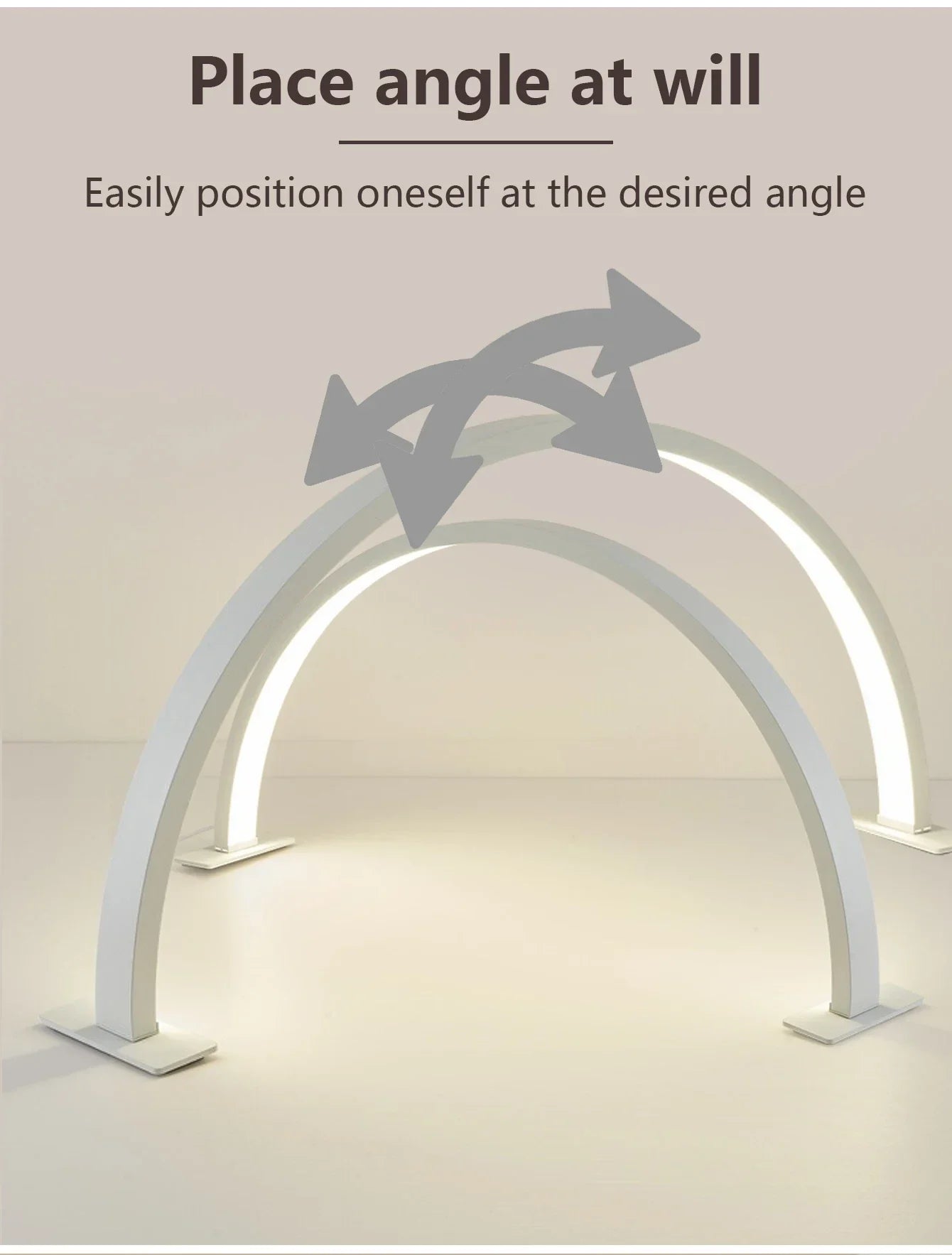 BowLift | LUNAIL LED Nail Lamp | Half-Moon Design | USB | For Nail Studio & Home