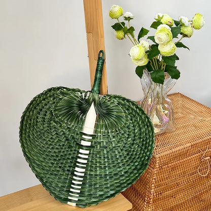 BowLift | Handcrafted bamboo heart-shaped fan
