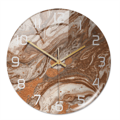 Skanto | Stylish Marble Wall Clock with Silent Mechanism
